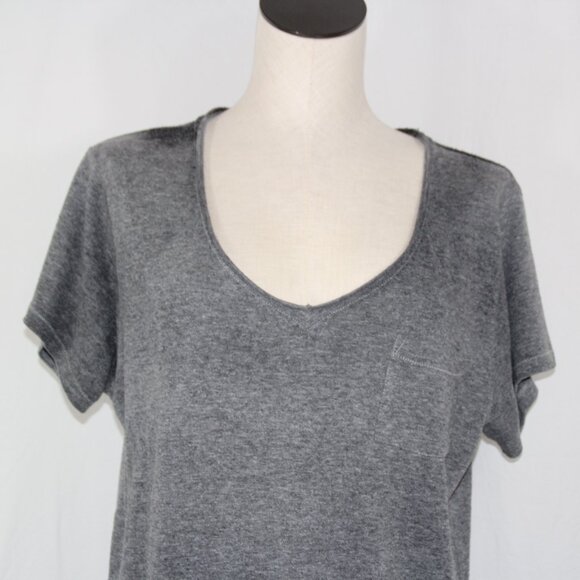 We the Free FP Women's Wildfire Pocket Tee Size L Gray with pocket - Picture 3 of 10